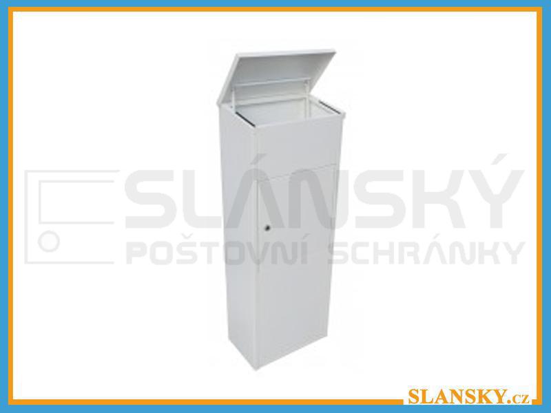 Parcel box (schránka na balíky) výšky 1060 mm - volně stojící - RAL 9005 černá