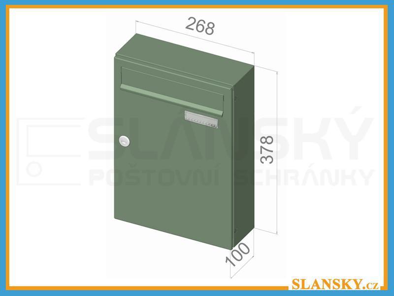 Poštovní schránka C-01 EXTRA - RAL 9005 černá