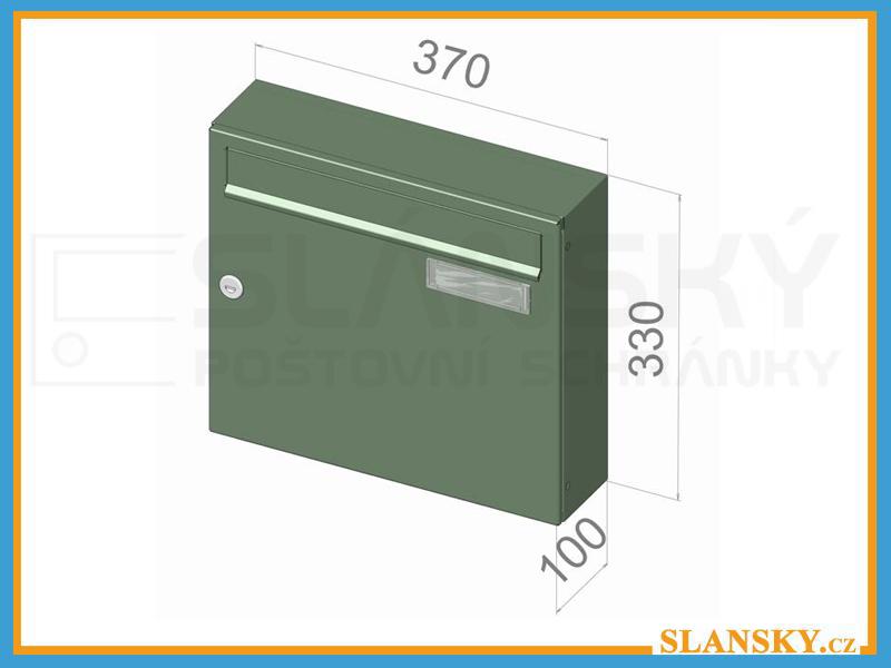 Poštovní schránka A-01 EXTRA - RAL 9005 černá