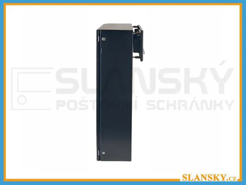 Poštovní schránka C-050 s vhozem do plotu a branky - RAL 7040 šedá