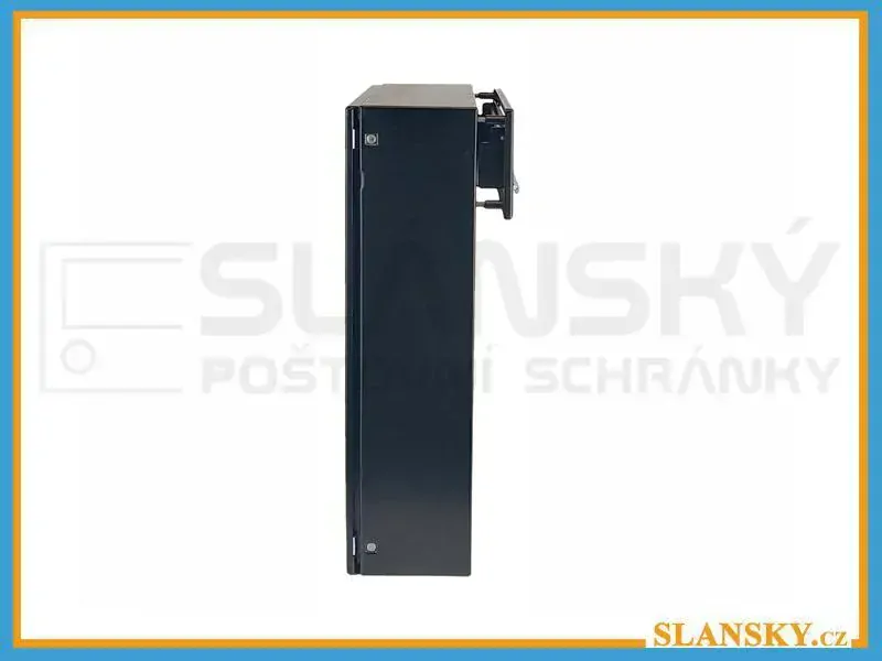 Poštovní schránka C-050 s vhozem do plotu a branky - RAL 8017 hnědá