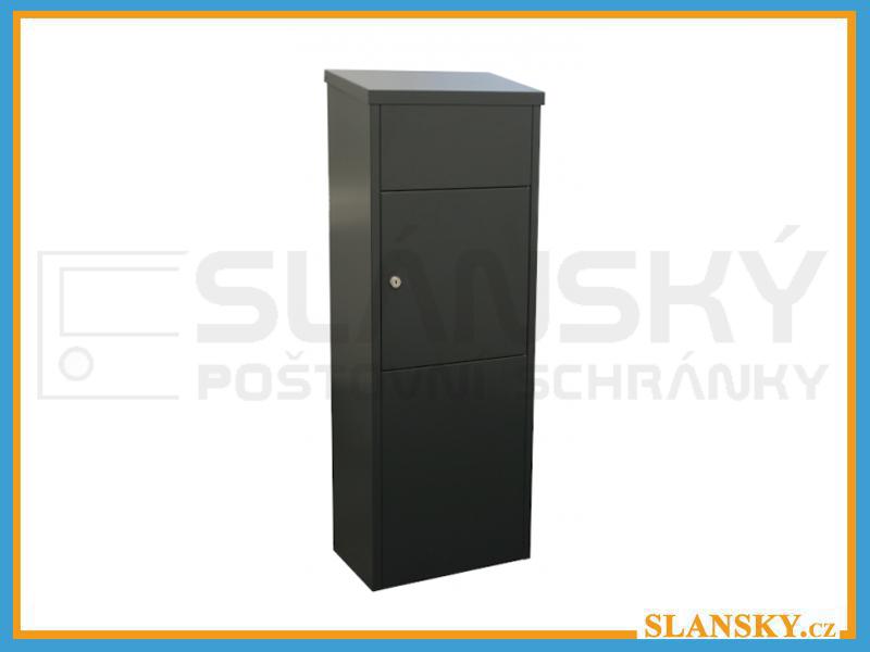 Parcel box (schránka na balíky) výšky 1060 mm - volně stojící - RAL 7016 antracit