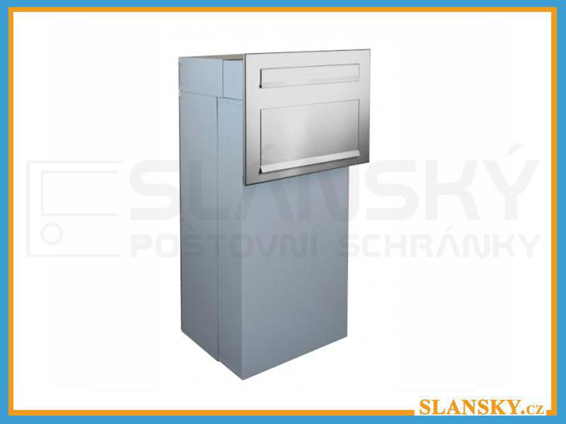 Parcel box (schránka na balíky) - pro zazdění s čelní deskou a poštovní schránkou, nastavitelná hloubka