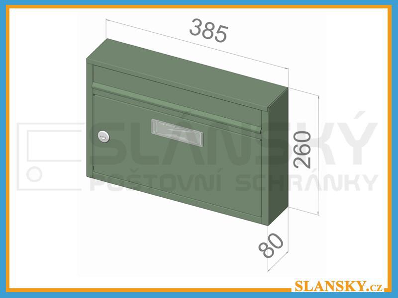 Poštovní schránka G-01 EXTRA - RAL 7016 antracit