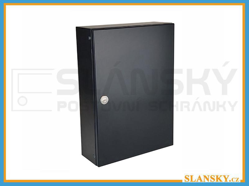 Uzamykatelná schránka 270x380x100 mm ke dveřnímu vhozu - RAL 7016 antracit