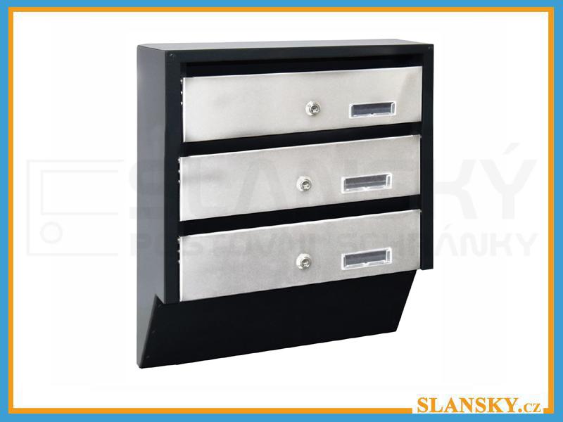 3x ÚKOSOVÁ SCHRÁNKA 7016/NEREZ