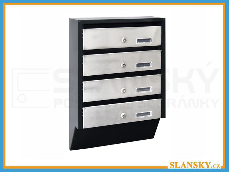 4x ÚKOSOVÁ SCHRÁNKA 7016/NEREZ