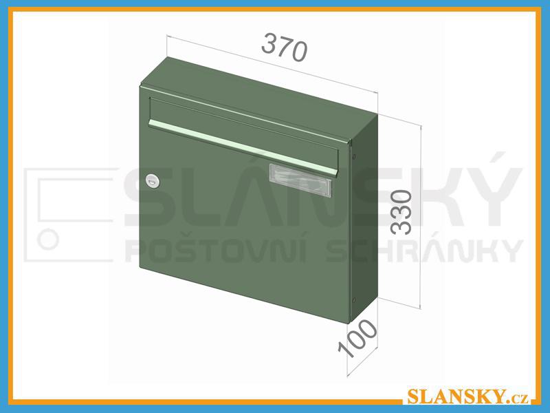 Poštovní schránka A-01 BASIC - RAL 7040 šedá