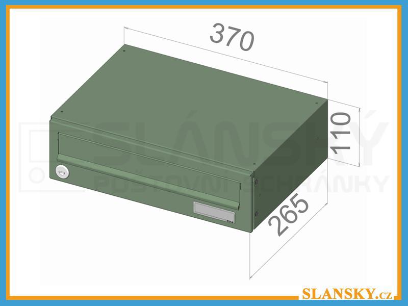 Poštovní schránka B-017 EXTRA - RAL 9016 bílá