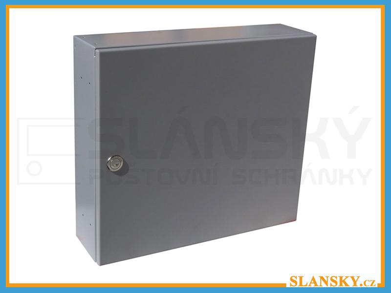Uzamykatelná schránka ke dveřnímu vhozu - RAL 7040 šedá