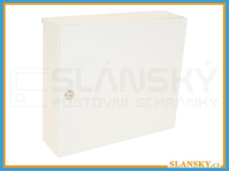 Poštovní schránka A-02 do plotu a branky - RAL 9016 bílá