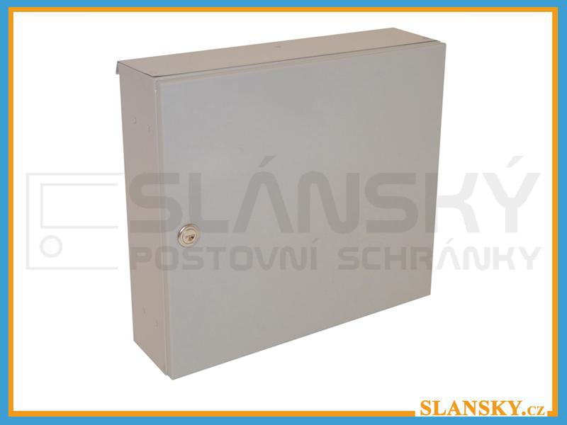 Poštovní schránka A-02 do plotu a branky - RAL 7040 šedá