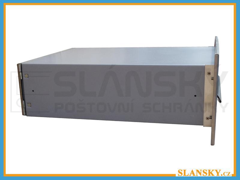 Poštovní schránka B-04 rovná do sloupku + čelní deska se jmenovkou - NEREZ
