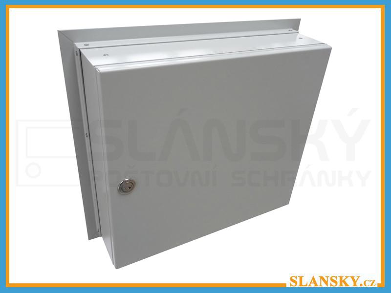 Poštovní schránka A-03 do plotu a branky - RAL 7035 světle šedá