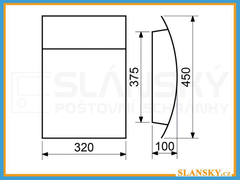 Poštovní schránka BK 931 N nerez