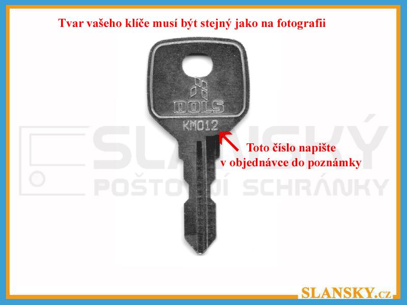 DOLS - BASIC  náhradní klíč k poštovní schránce dle čísla
