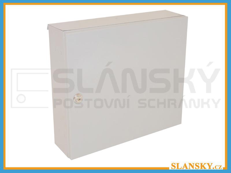 Poštovní schránka A-02 do plotu a branky - RAL 7035 šedá