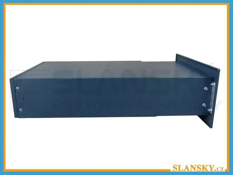 Poštovní schránka B-042 rovná k zazdění do sloupku + čelní deska bez jmenovky ČD-4 - RAL 7016