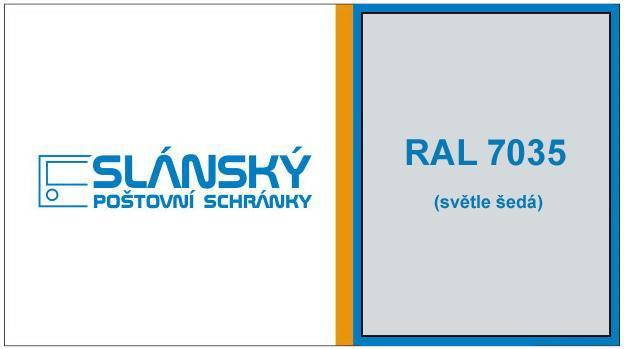 Poštovní schránka B-017 EXTRA - RAL 7035 šedá