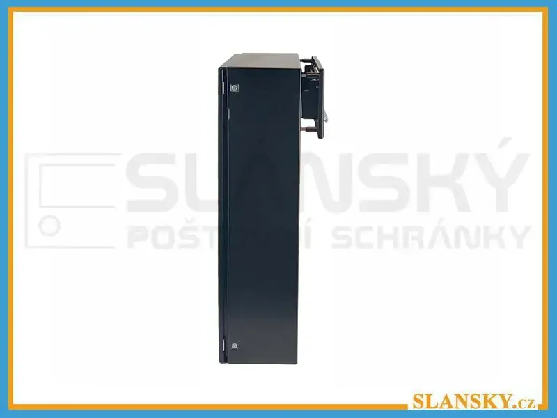 Poštovní schránka C-050 s vhozem do plotu a branky - RAL 7016 antracit