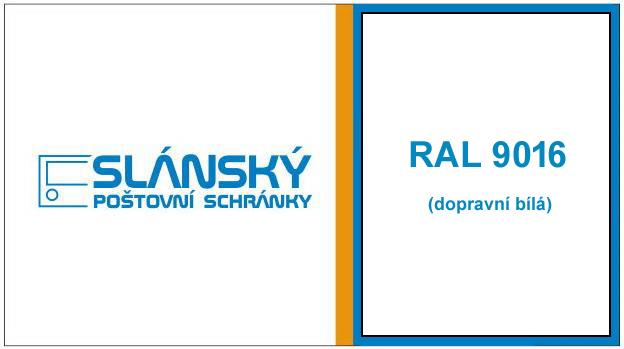 Poštovní schránka A-02 do plotu a branky - RAL 9016 bílá