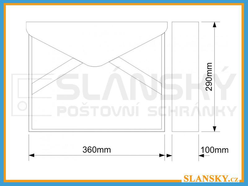 Poštovní schránka BK 57 N nerez