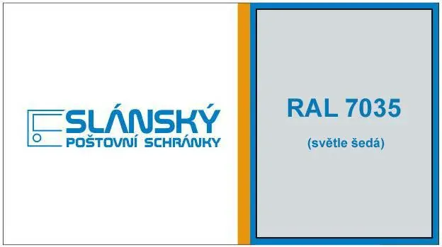 Poštovní schránka E-01 EXTRA paneláková - RAL 7035 světle šedá