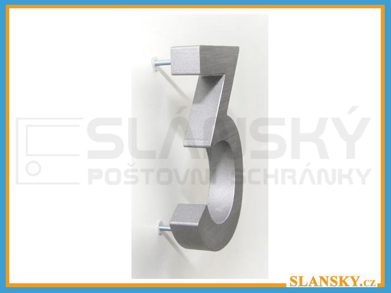 Domovní čísla 3D černá - /