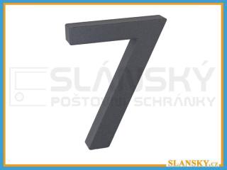 Domovní čísla 3D antracit - č. 7