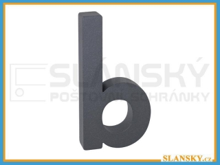 Domovní písmena 3D antracit - b