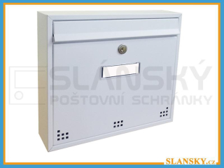 Poštovní schránka H-012 EXTRA - RAL 9016 bílá